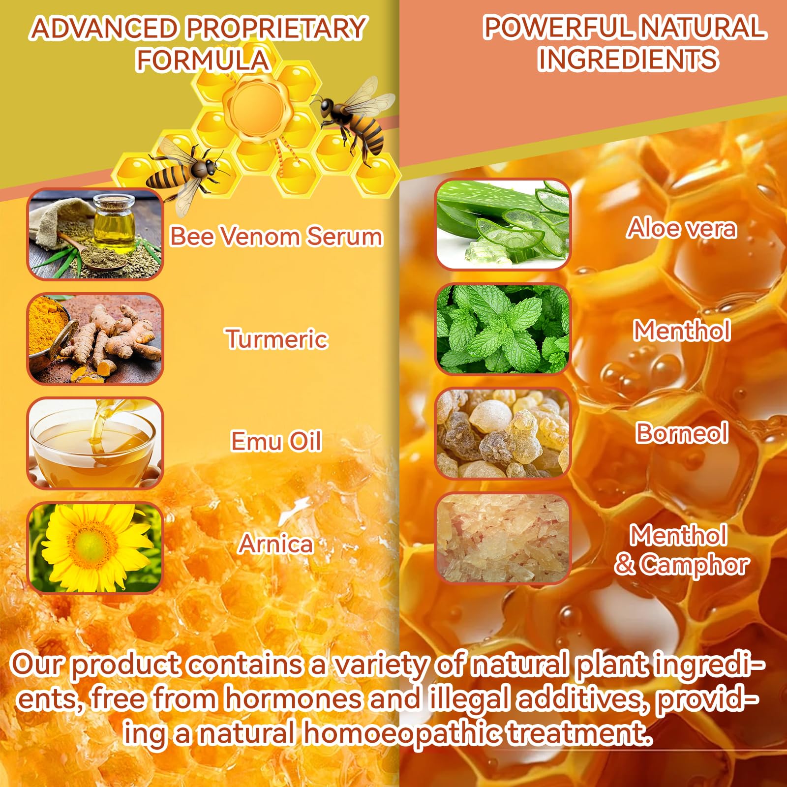 Zealand Bee Venom Professional Serum Treat, Joint & Muscle & Bone Relief Cream Gel- Soothing Effective Relief for Back, Neck, Hand, Foot, Knee, Muscle, Shoulder, Hip, Nerve, Vitamin B6, Aloe Vera, MSM FWNAID MAXBuy Supplements Australia
