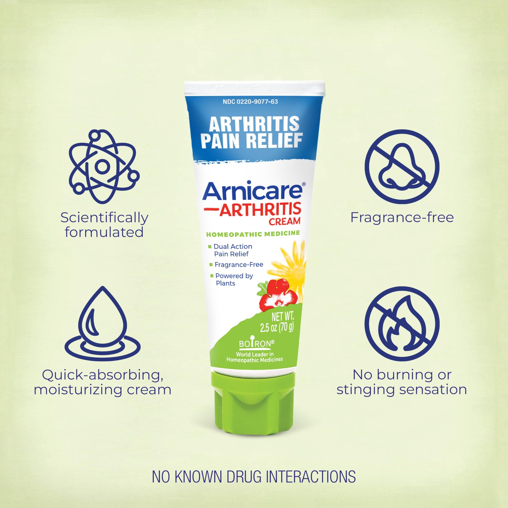 Boiron Arnicare Arthritis Cream Pump for Pain Relief of Knees, Hands, Wrists, Elbows, Joints & Muscles – Quickly Absorbed & Fragrance-Free – 4.2 oz BoironBuy Supplements Australia