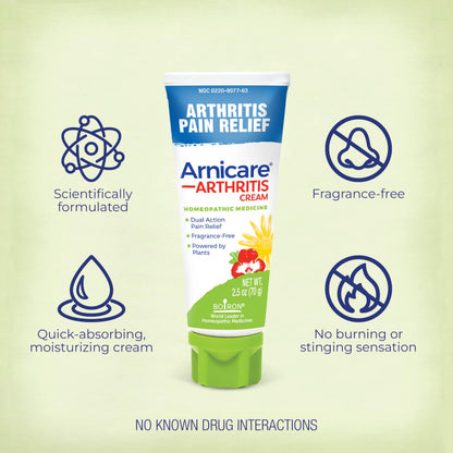 Boiron Arnicare Arthritis Cream Pump for Pain Relief of Knees, Hands, Wrists, Elbows, Joints & Muscles – Quickly Absorbed & Fragrance-Free – 4.2 oz BoironBuy Supplements Australia