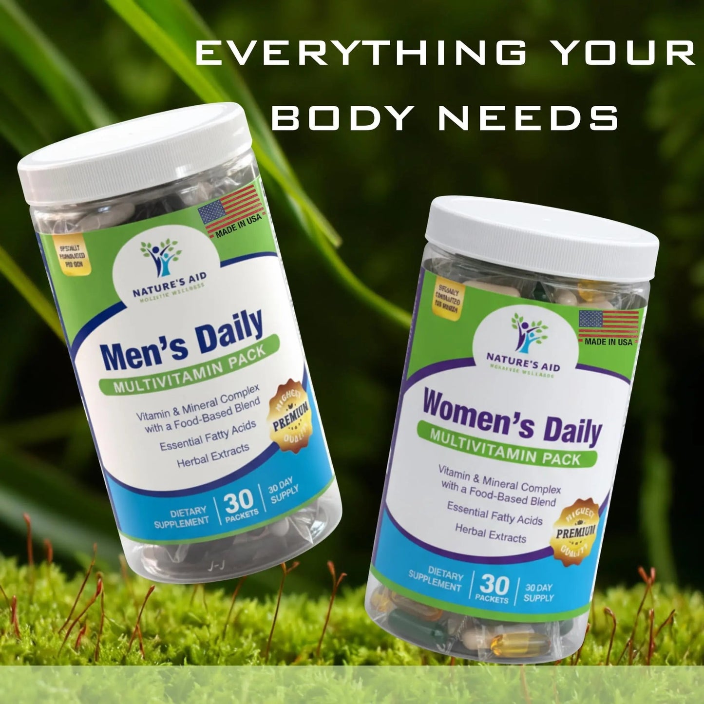 Nature’s Aid Women’s 7-30 Daily Multivitamin Packs for Energy, Focus & Performance Support | Natural Complete Vitamin Nature's Aid Holistic WellnessBuy Supplements Australia