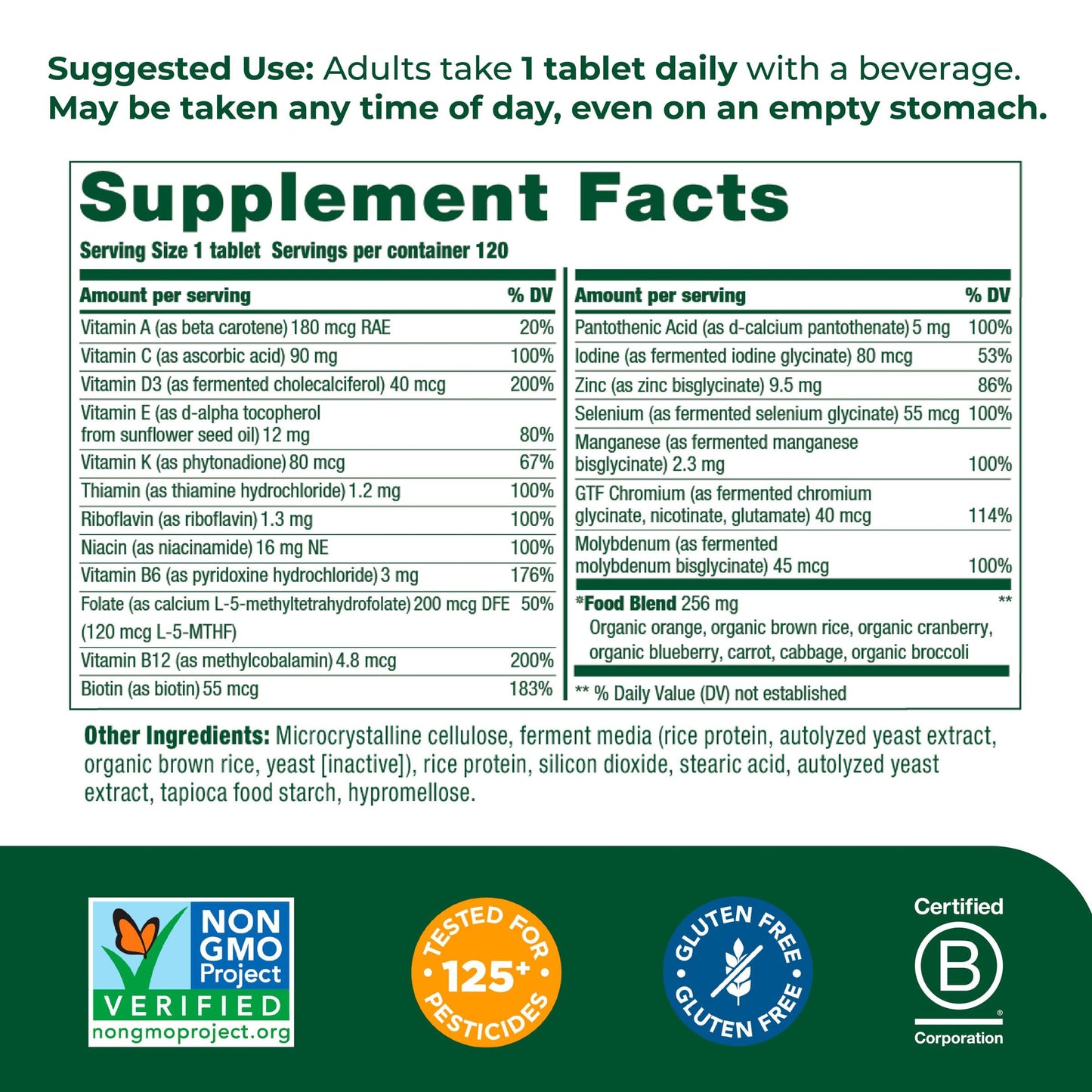 MegaFood Women's 55+ One Daily Multivitamin for Women with Vitamin A, Vitamin C MegaFoodBuy Supplements Australia