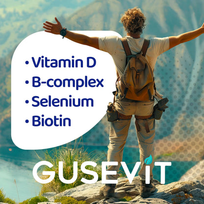 Gusevit 35-in-1 Men's Multivitamins for Immune Support, Stamina & Energy Boost | Men's Health Supplement with Vitamins & Antioxidants | Gusevit