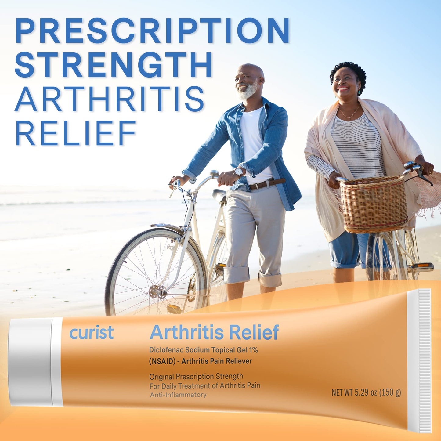 Curist Diclofenac Sodium Topical Gel 1 Percent 150g for Arthritis Pain - Joint Pain Relief for Hand/Foot Pain, Knee/Elbow Pain & Ankle Pain - 1% - 5.29oz CuristBuy Supplements Australia