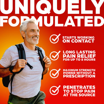 ThermaCare Heat + Max Strength 4% Lidocaine Roll-On - Dual Action Pain Relief with Patented Heatwave Technology - Targeted No-Mess Relief for Back, Neck, Muscles, & Joints ThermaCareBuy Supplements Australia