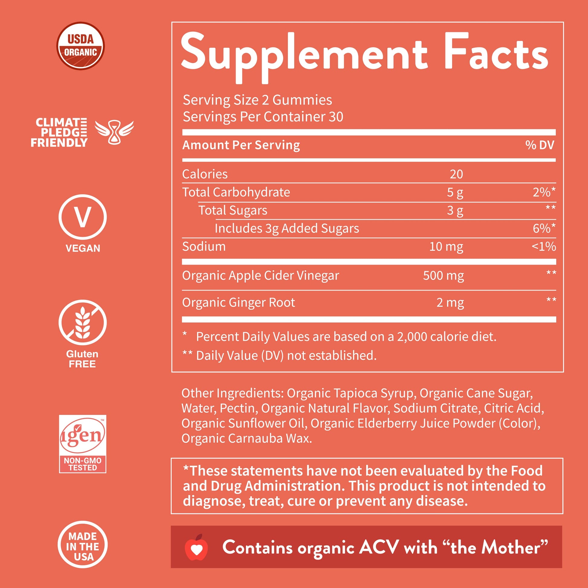 WellPath ACV Gummies with The Mother - USDA Organic, Vegan, Raw Apple Cider Vinegar WellPathBuy Supplements Australia
