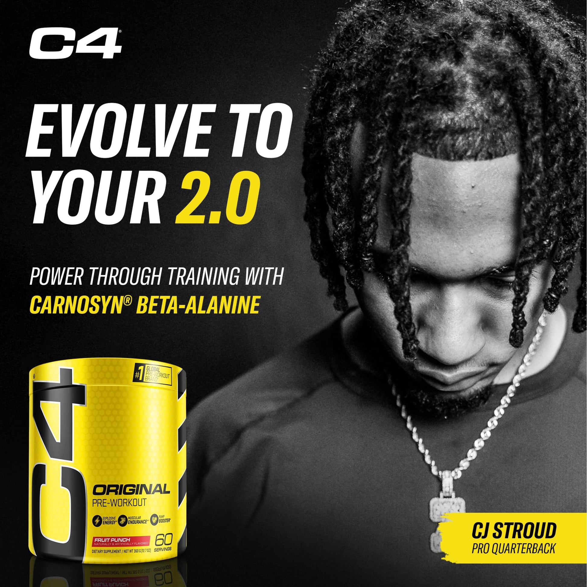 C4 Original Pre Workout Powder Fruit Punch - Vitamin C for Immune Support - Sugar Free CellucorBuy Supplements Australia