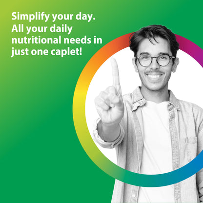 Rainbow Light Mens Multivitamin One + | 30 Caplets | Real Food Nutrients, Digestive Enzymes & Probiotics Rainbow LightBuy Supplements Australia