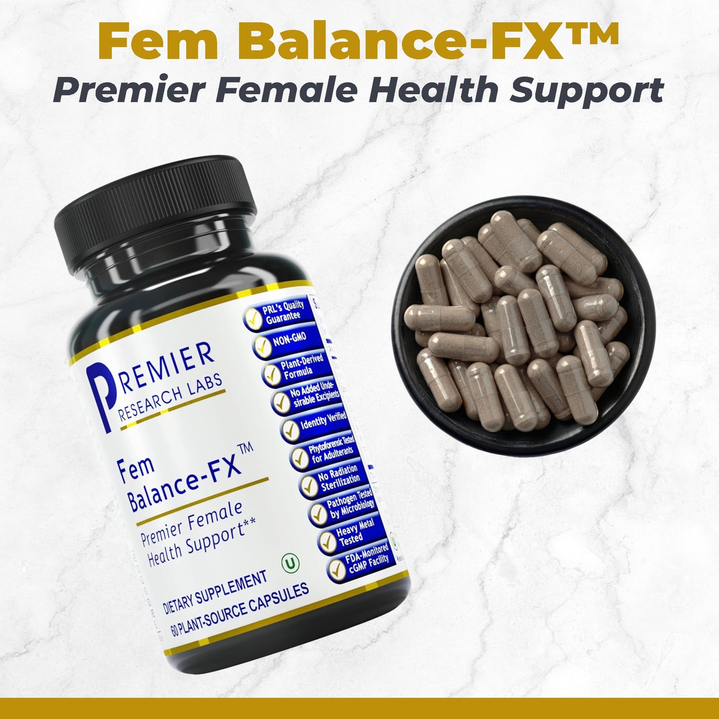 Premier Research Labs Fem Balance FX- Chasteberry Supplement for Women Hormone Balance Support, Chaste Tree Supplement w/Organic Chasteberry Extract, Natural Support for Women- 60 Vegetarian Capsules Premier Research LabsBuy Supplements Australia