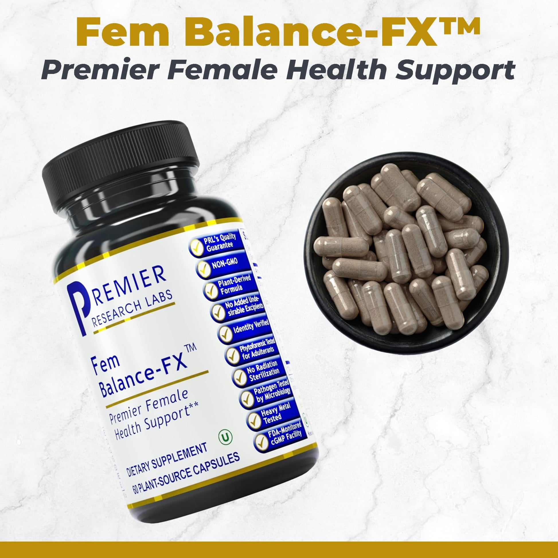 Premier Research Labs Fem Balance FX- Chasteberry Supplement for Women Hormone Balance Support, Chaste Tree Supplement w/Organic Chasteberry Extract, Natural Support for Women- 60 Vegetarian Capsules Premier Research LabsBuy Supplements Australia