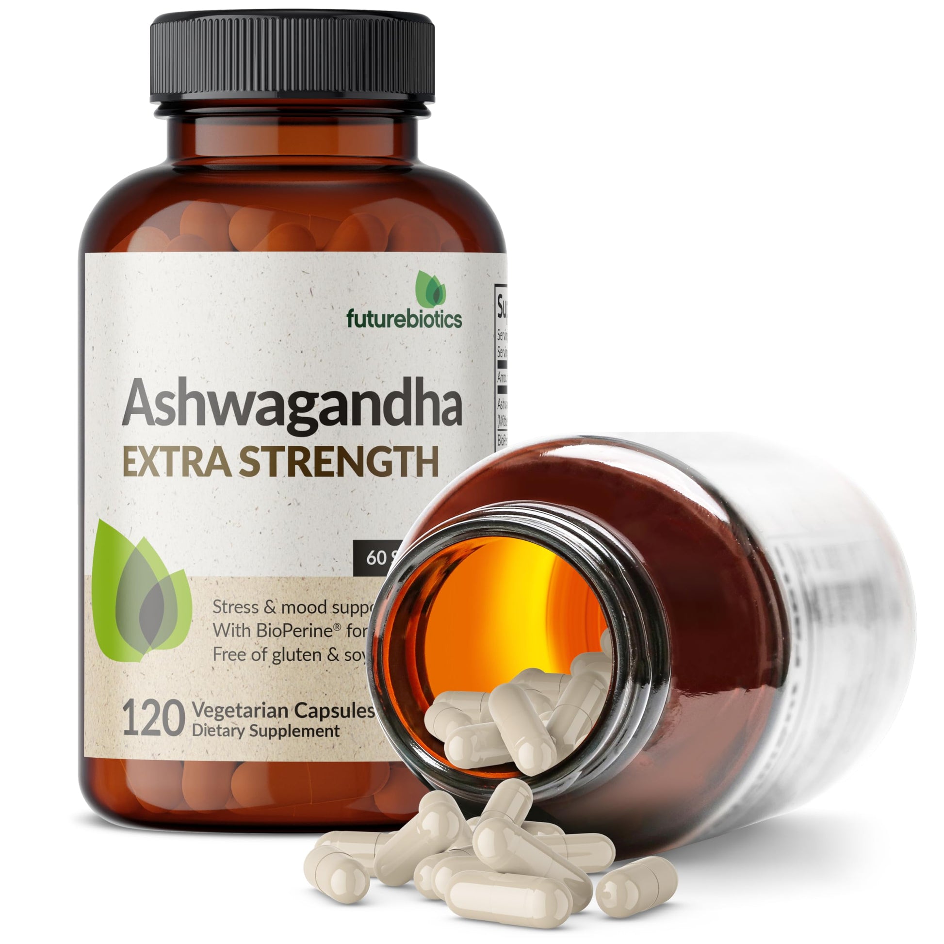 Futurebiotics Ashwagandha Extra Strength Stress & Mood Support with BioPerine FuturebioticsBuy Supplements Australia