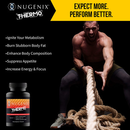 Nugenix Thermo - Thermogenic Fat Supplement Pills for Men, Extreme Metabolic Accelerator, 60 Count