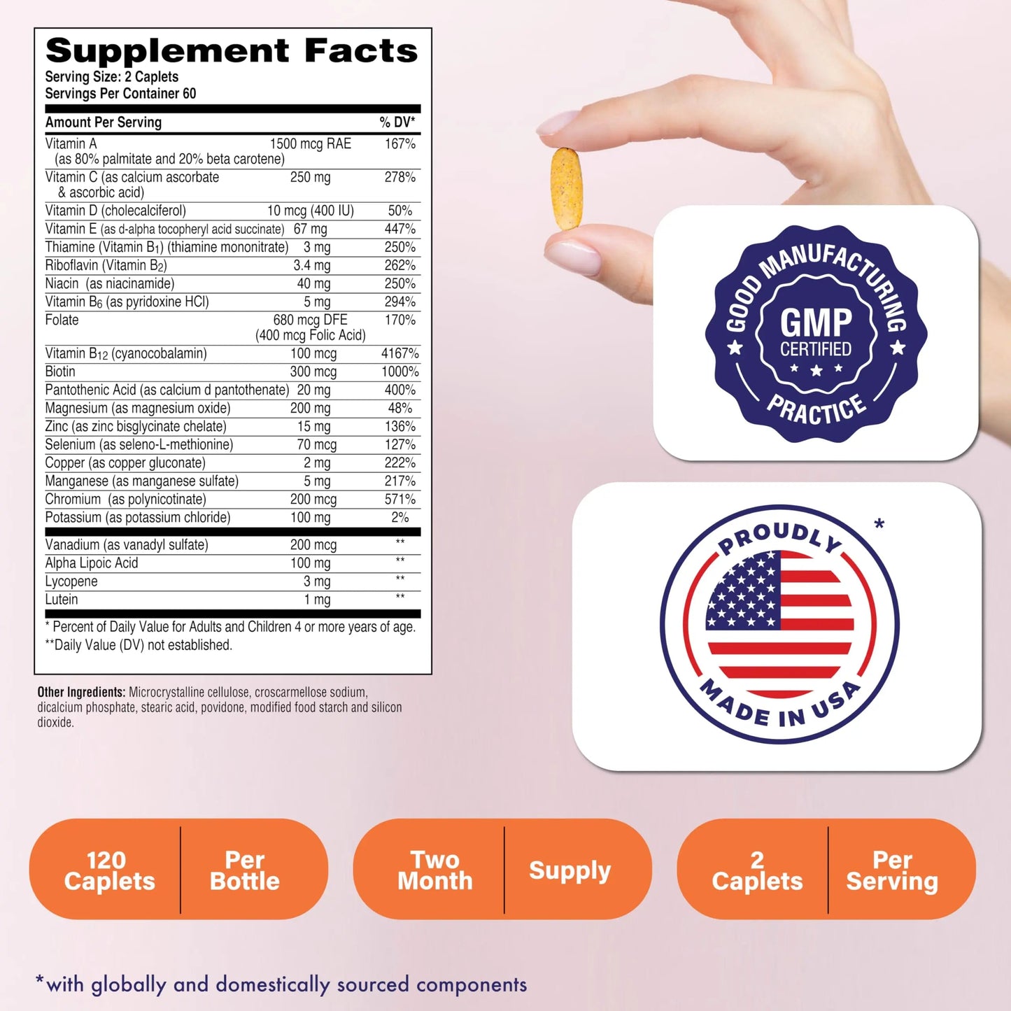 Health Thru Nutrition Ultra-Betic Multivitamin 120 Count | Supports Nerve, Vision, Energy | with ALA, Lycopene | Health Thru NutritionBuy Supplements Australia