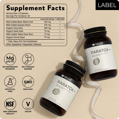 Blisque – Natural para Cleanse Support Supplement to Eliminate Harmful Organisms BlisqueBuy Supplements Australia