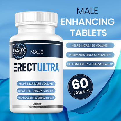 Male Enhancing Supplement - Fast Acting Performance Pills for Men for Blood Flow - Size & Stamina - Testosterone Booster, Maca Root, Epimedium,Tongkat Ali Dietary Supplement 60 Tablets TESTO BIOGENBuy Supplements Australia
