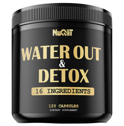 Nuqiit Water Out Supplement with Dandelion Root 12000mg Apple Cider Vinegar 4500mg & More