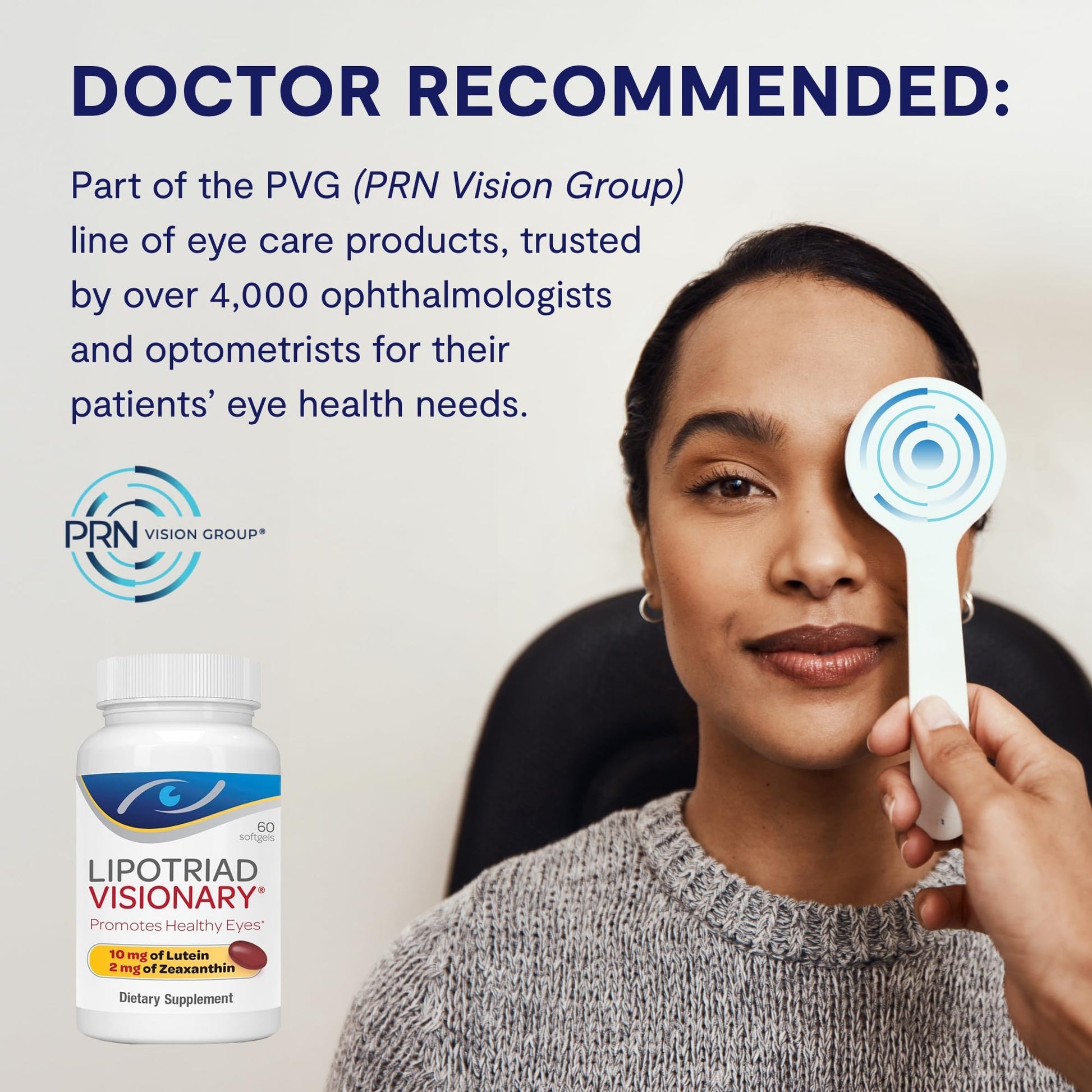 Lipotriad Visionary Eye Vitamins – 60 Capsules – Lutein and Zeaxanthin Supplements with Other AREDS 2® Ingredients to Support Eye Health LipotriadBuy Supplements Australia