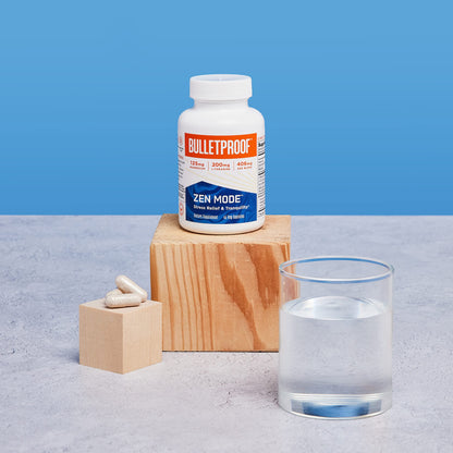 Bulletproof Zen Mode Stress Relief and Tranquility Capsules, 45 Count, Supplement for Calm and Relaxation BulletproofBuy Supplements Australia