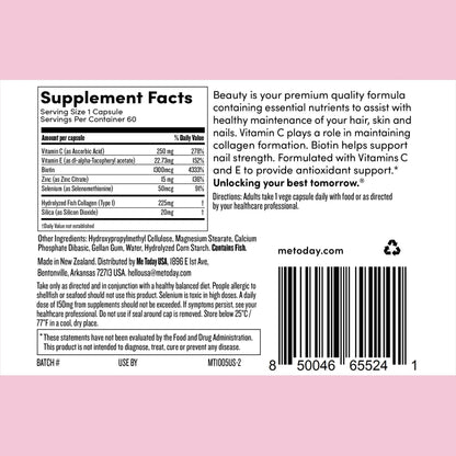 me today Beauty Supplement Hair, Skin and Nails, Vitamins for Women and Men – with Biotin, Collagen, Vitamin C me todayBuy Supplements Australia
