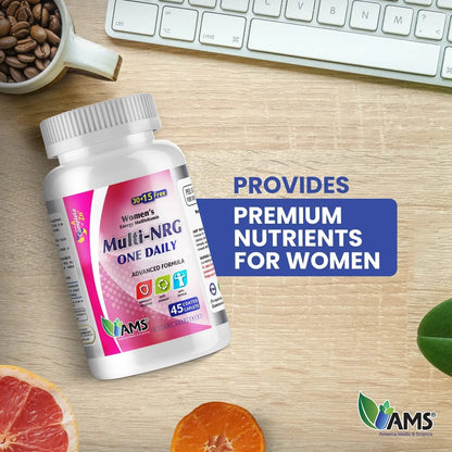 America Medic & Science Multivitamins for Women, Multi-NRG, 45 Coated Caplets, One Daily, Immune Support Supplements, Vitamin C & B Complex America Medic & ScienceBuy Supplements Australia