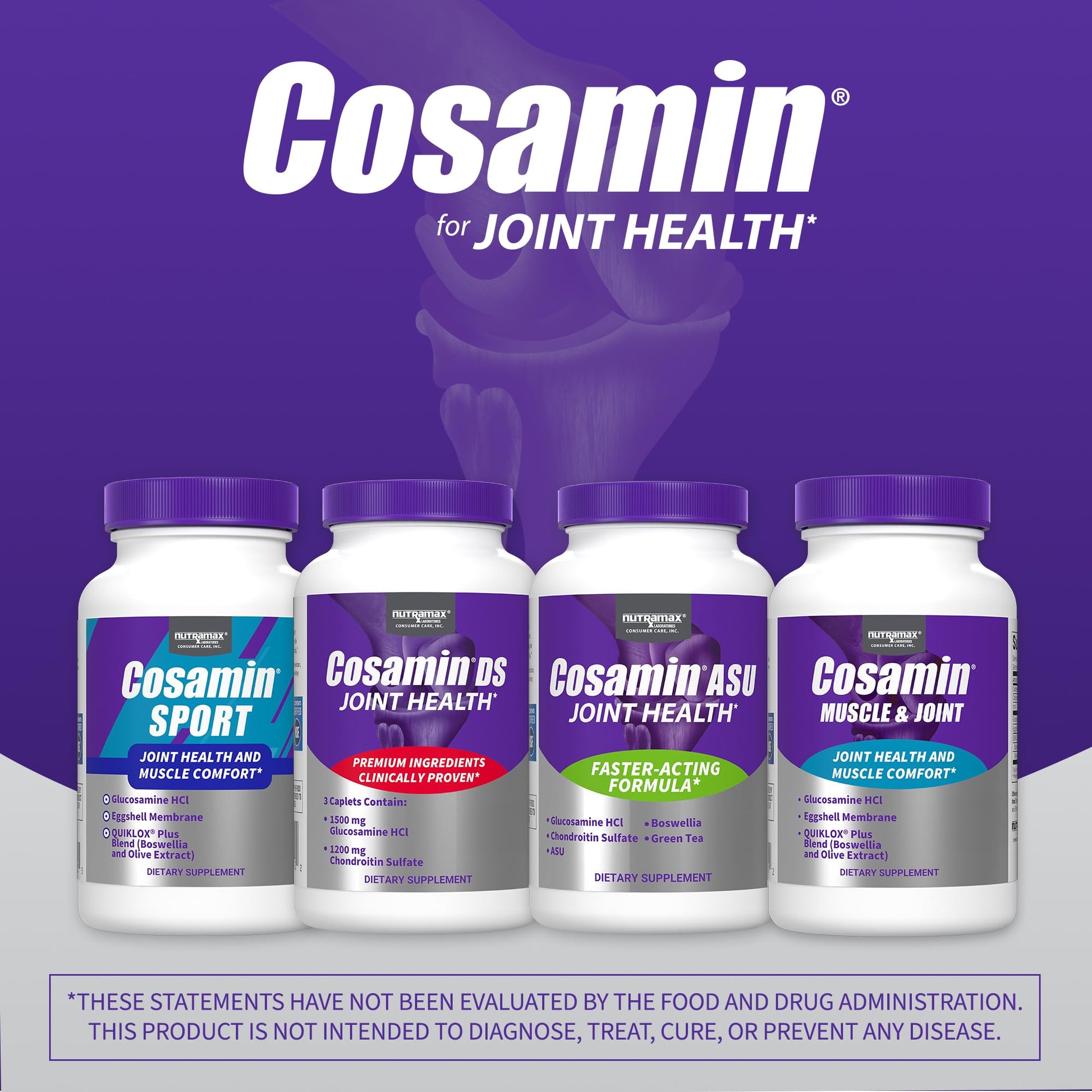 Cosamin Nutramax Muscle & Joint, Works to Decrease Cartilage Breakdown, Joint Health Supplement, Adult Men and Women Joint Health, 74 Capsules CosaminBuy Supplements Australia