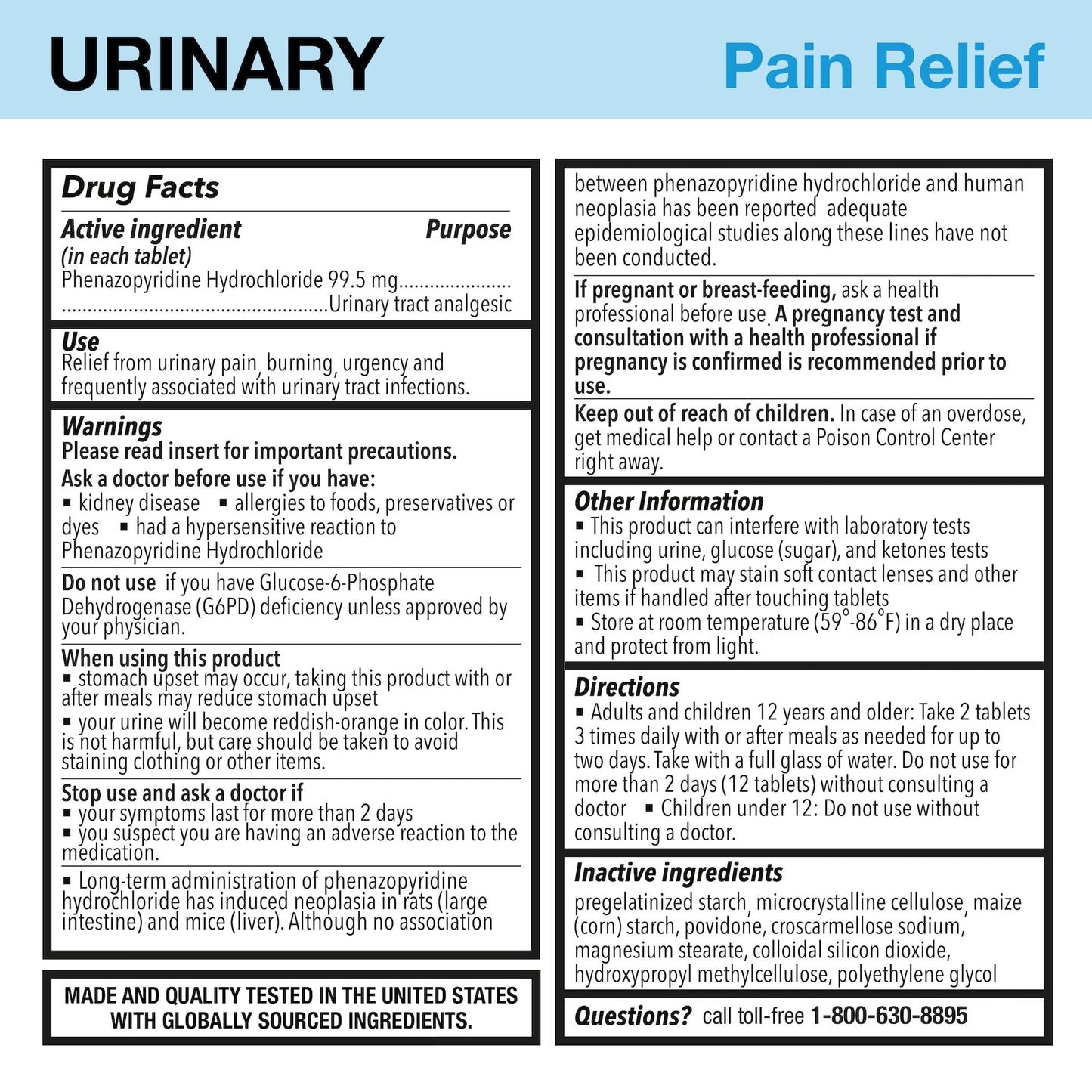 Puregen Labs Urinary Pain Relief | Phenazopyridine HCl 99.5mg Tablets | Maximum Strength OTC for Fast Relief of UTI Pain, Burning and Bladder discomfort – 72 Count Tablets P Puregen LabsBuy Supplements Australia