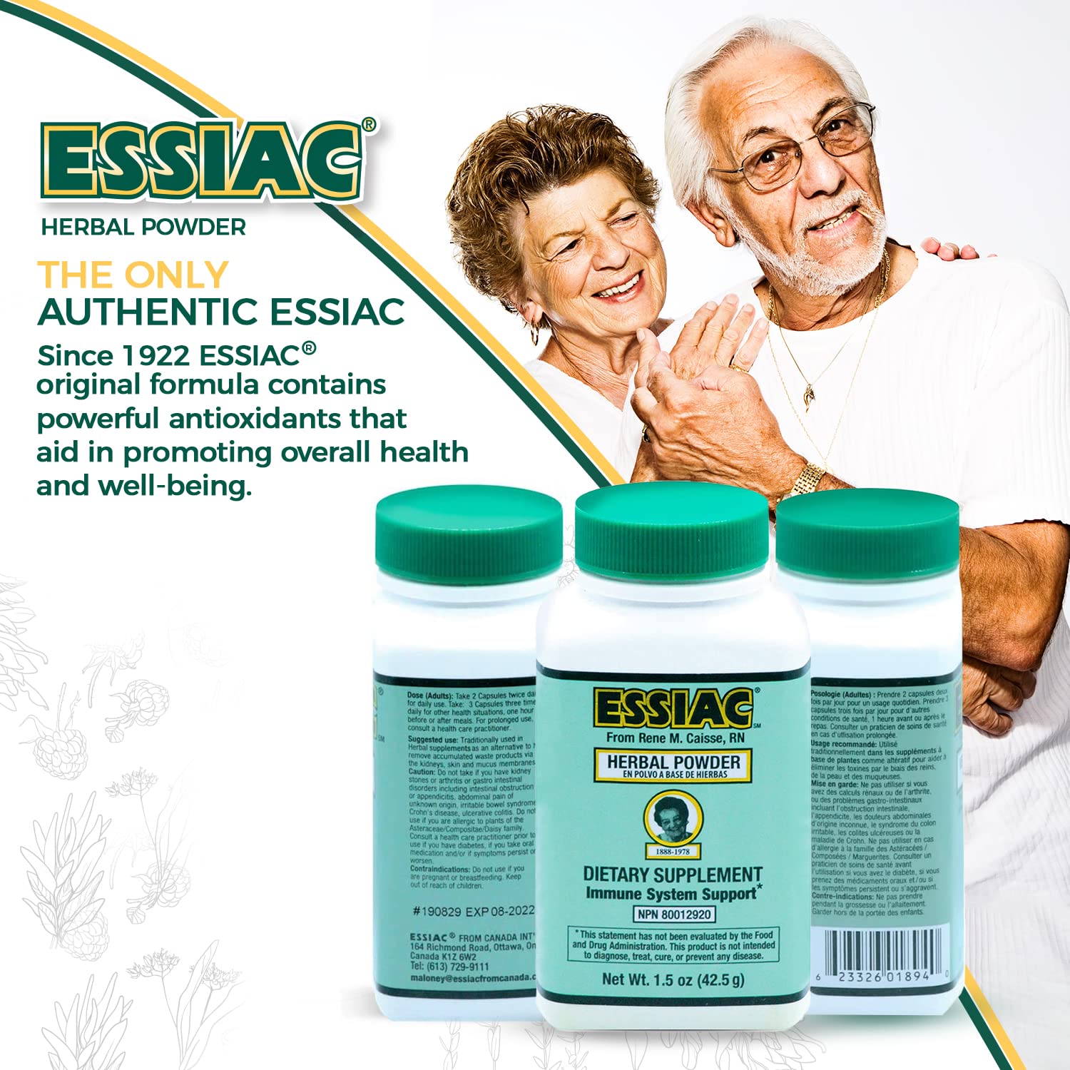 Essiac PowderESSIAC Original Herbal Tea Powder – 1.5 oz Bottle | Powerful Antioxidant Blend to Help Promote Overall Health & Well-Being | Original Formula from 1922 (1) EssiacBuy Supplements Australia