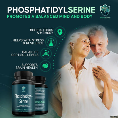 Phosphatidylserine Supplement – Premium Nootropic for Brain Health, Memory, Focus & Stress Support – 300mg Sunflower Lecithin NeuroGuardBuy Supplements Australia