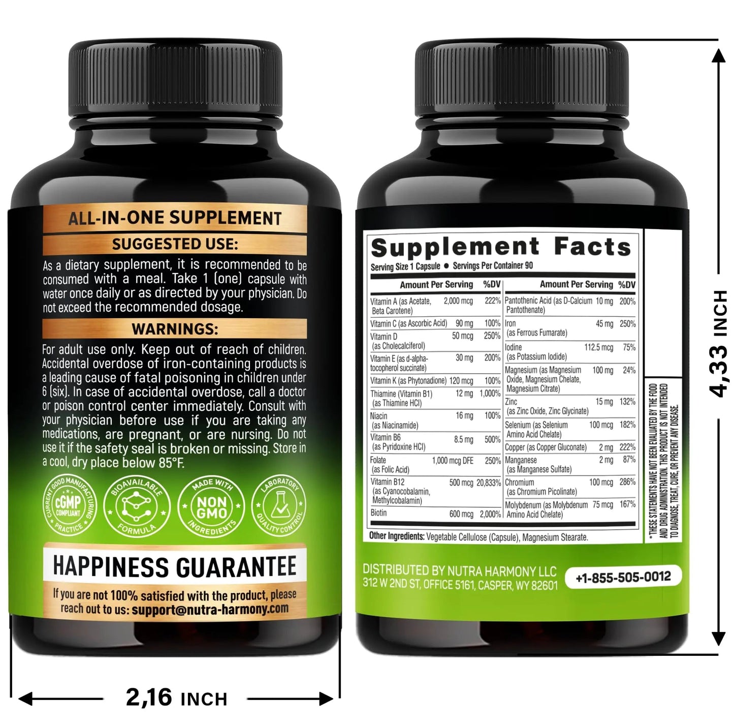 Bariatric Multivitamin Capsules & Organic Vitamin B12 Drops NUTRAHARMONYBuy Supplements Australia