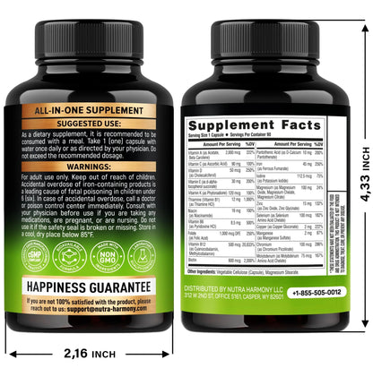 Bariatric Multivitamin Capsules & Organic Vitamin B12 Drops NUTRAHARMONYBuy Supplements Australia