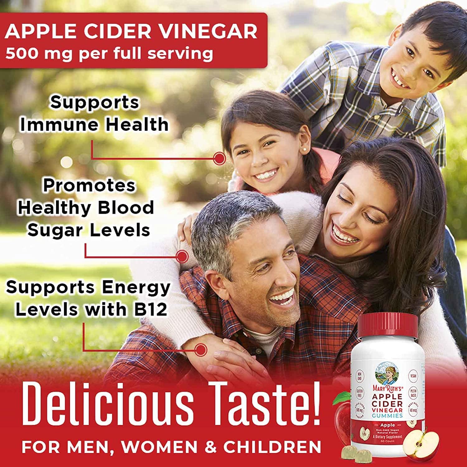 MaryRuth's Apple Cider Vinegar Gummies | ACV Gummies for Immune Support | Vegan MaryRuth OrganicsBuy Supplements Australia