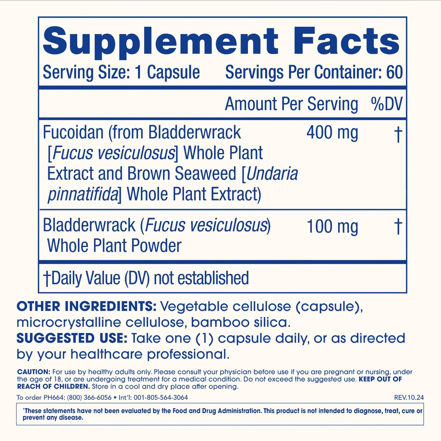 ProHealth Sirtuin 6 Activator | 60 Capsules | Fucoidan-Rich Seaweed Extract to Activate SIRT6 for Longevity, DNA & Cellular Support | Triple Lab-Tested, GMP-Manufactured in USA ProHealthBuy Supplements Australia