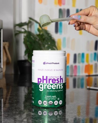 pHresh - Greens Raw Alkalizing Superfood Greens Powder - 2 Month Supply - Vegan, Kosher, Gluten Free - Natural Enzymes, Nutrients - Approved for Intermittent Fasting - 10 oz Phresh ProductsBuy Supplements Australia