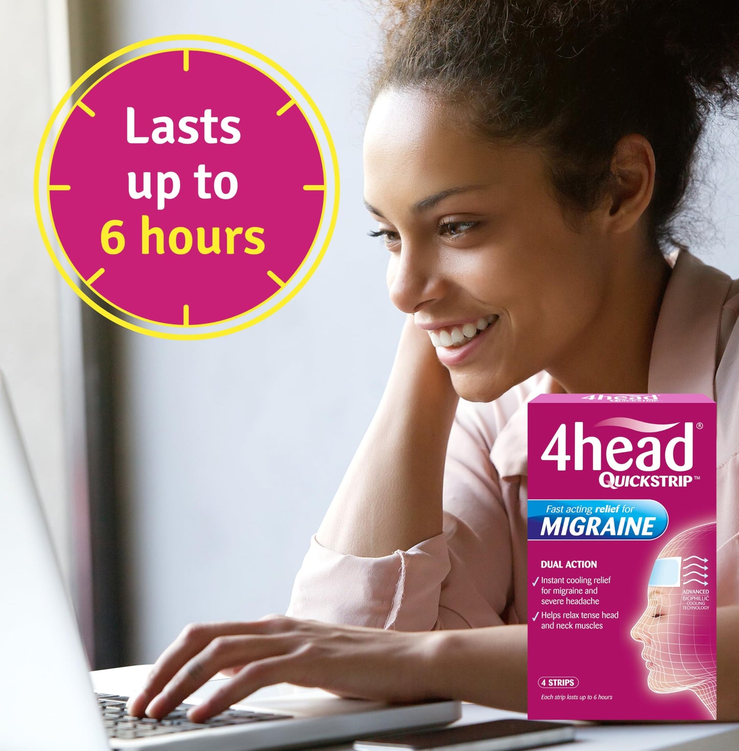 4Head Quickstrip Headache and Migraine Relief Strips - Pack of 4 4 HeadBuy Supplements Australia