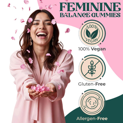 ORGANIC UPLIFT Premium Feminine Balance Gummies - for Women’s Health & Wellness - Immune Support - Vegan, Gluten-Free - Hawaiian Pineapple - 90 Gummies - 45 Servings ORGANIC UPLIFTBuy Supplements Australia