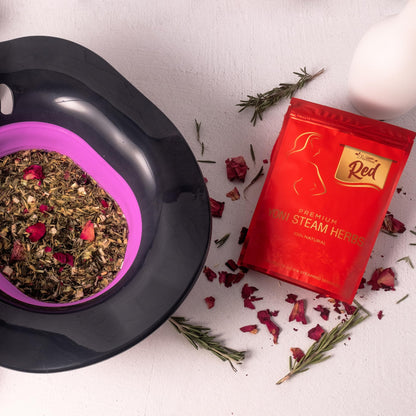Fivona 4-in-1 Feminine Care Kit, Yoni Oil, Yoni Soap, Yoni Steaming Pot and Red Premium V Steam Herbs FIVONABuy Supplements Australia