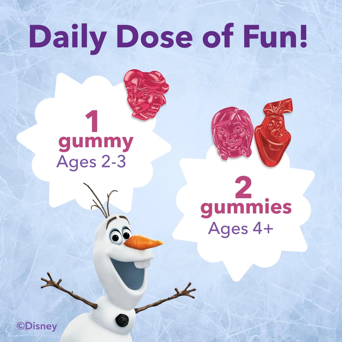 L'il Critters Frozen Daily Kids Multivitamin Gummies Assorted Berry Flavors for Ages 2+ Toddlers and Kids, Disney Multivitamin Gummies Lil CrittersBuy Supplements Australia