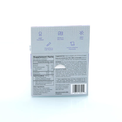 TooHi Reset Softgels - Proprietary Blend with Additional Caffeine (84mg), L-Theanine & Electrolytes | Patent Pending - 10 Doses TooHiBuy Supplements Australia