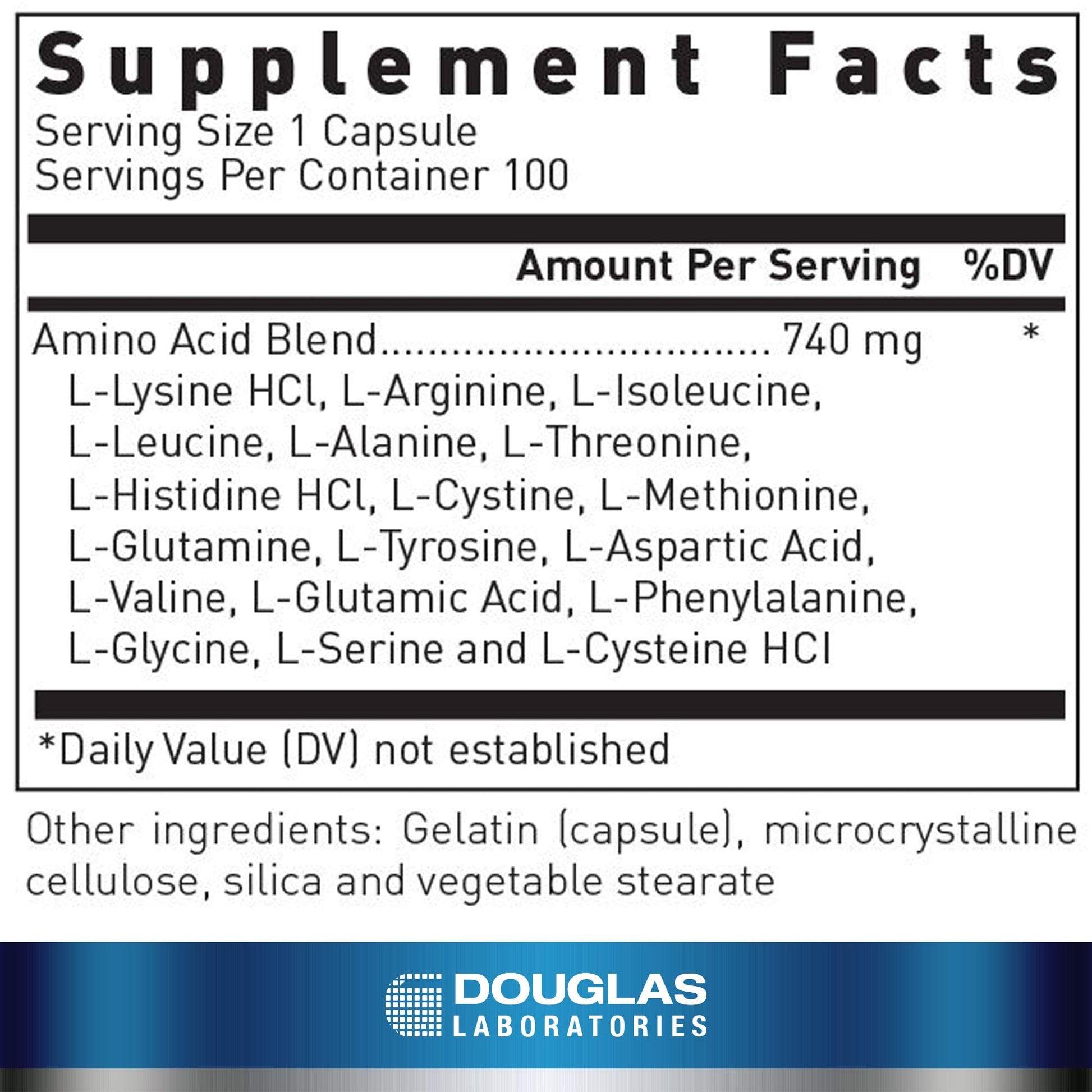 Douglas Laboratories Aminoblend | Nutritionally Balanced Mixture of Amino Acids | 100 Capsules Douglas LaboratoriesBuy Supplements Australia