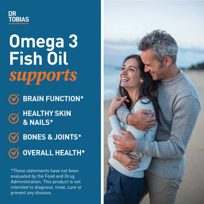 Dr. Tobias Omega 3 Fish Oil, 800 mg EPA 600 mg DHA Omega 3 Supplement for Heart Dr. TobiasBuy Supplements Australia