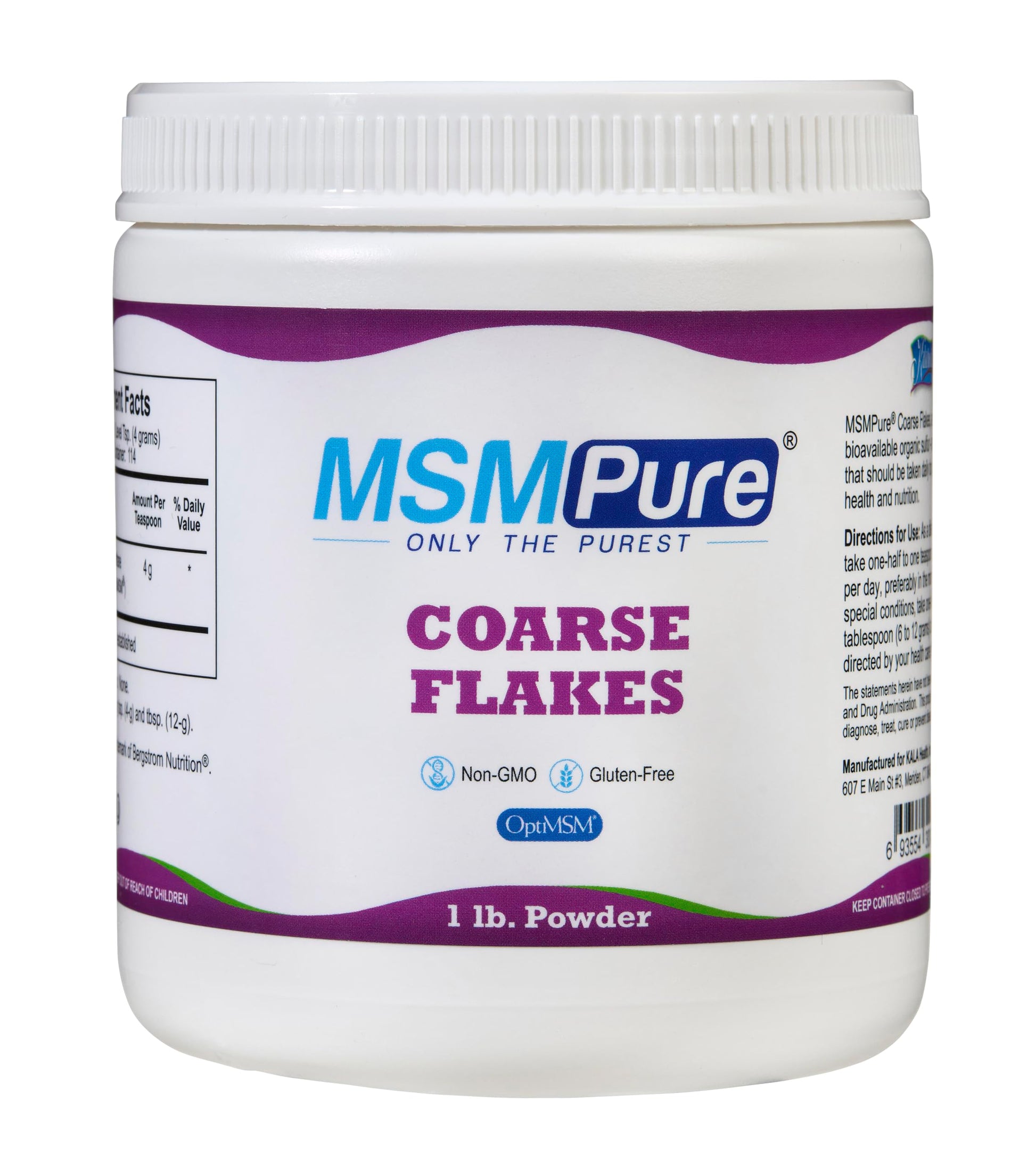 KALA HEALTH MSMPure Coarse Flakes 1lb and Muscle & Joint Cream 2oz Bundle KALA HEALTHBuy Supplements Australia