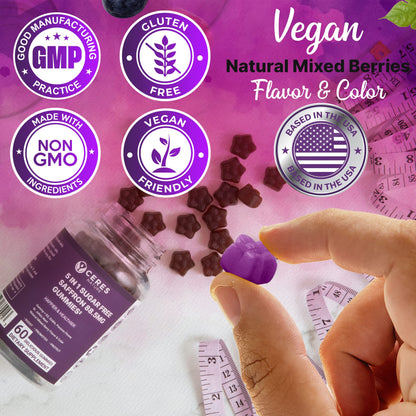 Premium Saffron Extract 88.5mg** Gummy - Appetite Control, Eye Support, Boost Energy Ceres NatureBuy Supplements Australia