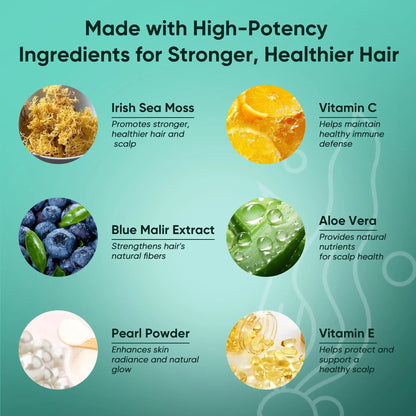 Neonomicon Balmbare Revive Gummies for Hair Loss - Sea Moss Gummies with Vitamin C, Vitamin E, Aloe Vera, Pearl Powder Supports Faster Hair Growth NeonomiconBuy Supplements Australia