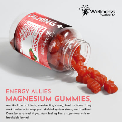 Magnesium Glycinate Gummies - 1000 mg - Magnesium Supplement to Support WELLNESS LABSRXBuy Supplements Australia