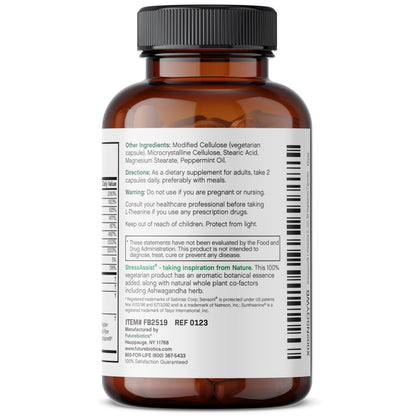 Futurebiotics Stressassist L-theanine Ashwagandha and Rhodiola Rosea Stress Complex - Natural Nutritional Stress Function, 90 Vegetarian Capsules FuturebioticsBuy Supplements Australia