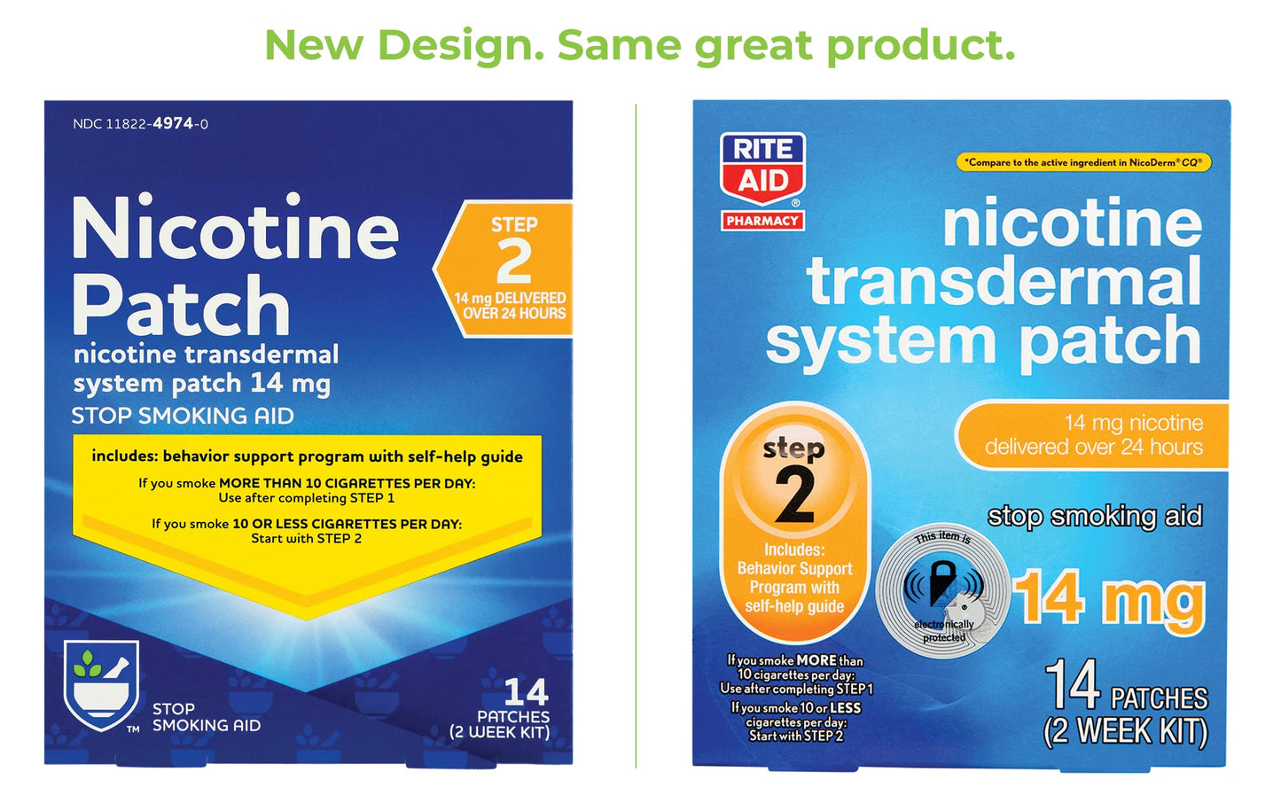 Rite Aid Nicotine Transdermal System Patch, Step 2, 14mg - 14 ct, Nicotine Rite AidBuy Supplements Australia