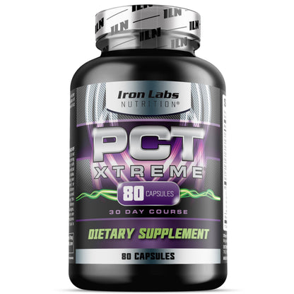Iron Labs Nutrition PCT Xtreme - PCT Supplement for Men - 30 Day Course - Post Cycle Support Booster (80 Capsules) Iron Labs NutritionBuy Supplements Australia