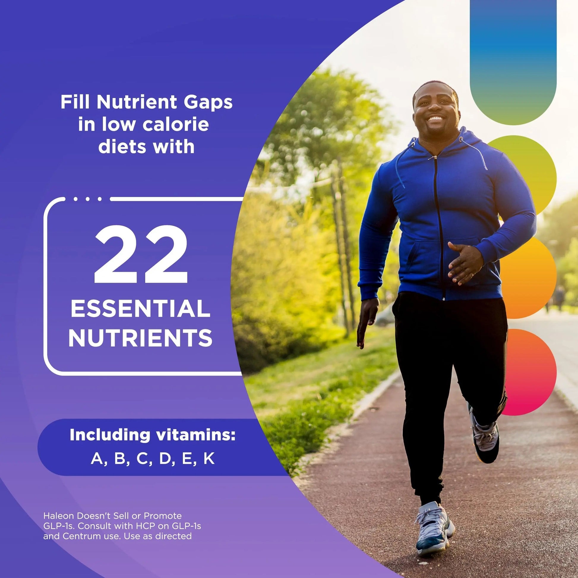Centrum Nutrient Replenish GLP-1 Nutrition Support Multivitamin for Whole Body Health and Appearance - 180 Tablets, 6 Month Supply CentrumBuy Supplements Australia