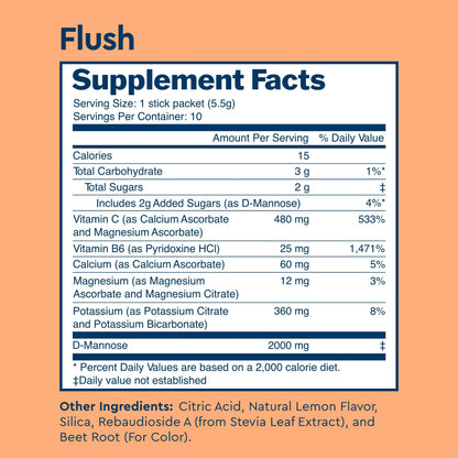 Uqora Flush (Pink Lemonade, 10 Packets) & Defend (60 Capsules) Bundle - Support Urinary Tract* with D-Mannose, Vitamin C & More - Support Bladder Health & Cleanse Biofilm* with D-Mannose & More UqoraBuy Supplements Australia