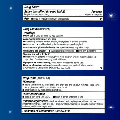 Unisom SleepTabs, Nighttime Sleep-aid, Doxylamine Succinate, 80 Tablets UnisomBuy Supplements Australia