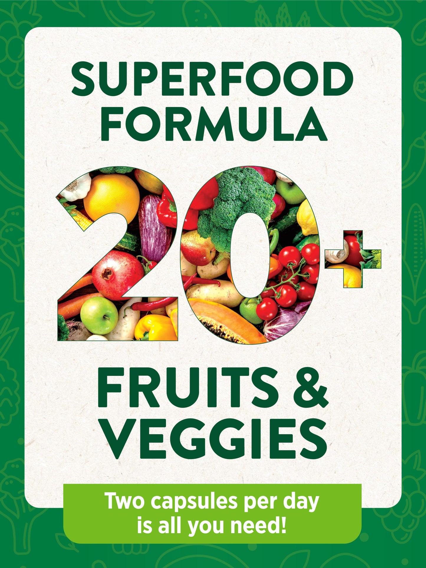 Nature's Truth Fruit and Veggies Supplement | 120 Vegetarian Capsules | 20+ Fruits & Vegetables | Vegetarian, Non-GMO, and Gluten Free Supplement Nature's TruthBuy Supplements Australia